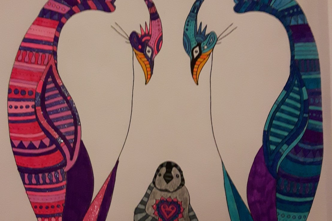 The penguins look a bit funny round here this week (On calming&nbsp;colouring)
